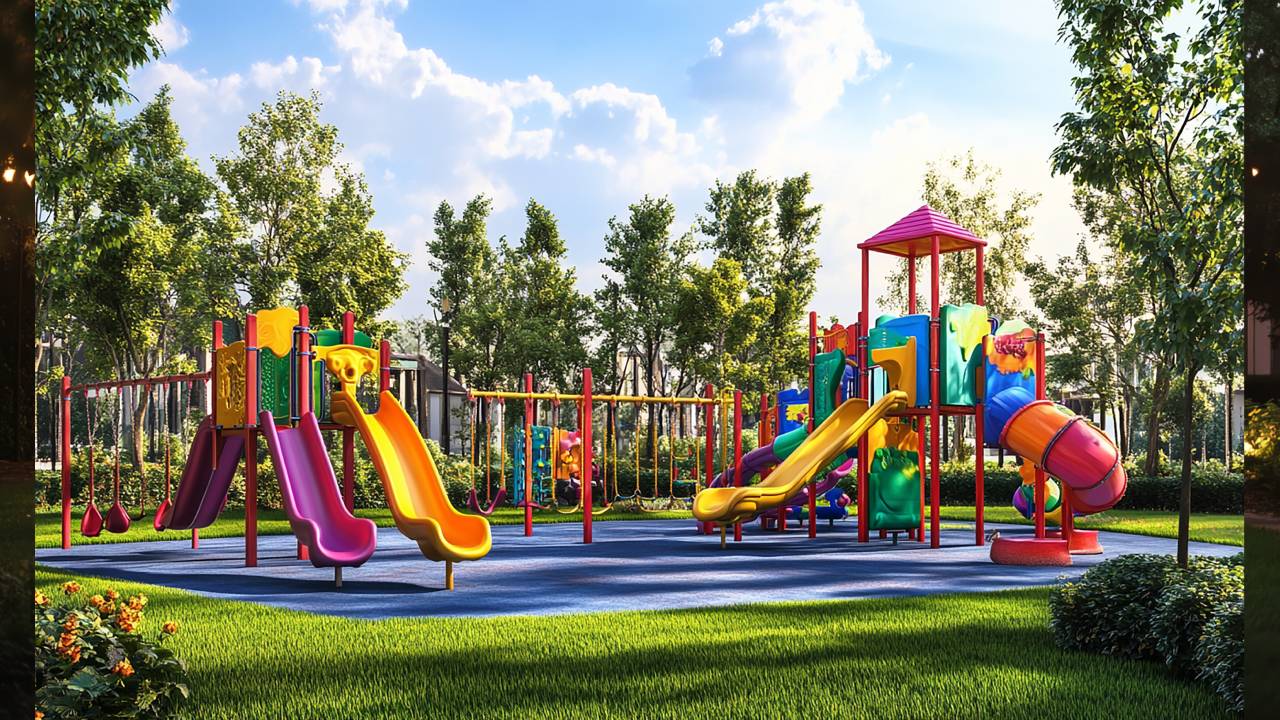 Safe play zone for kids to enjoy fun games and happy time daily.